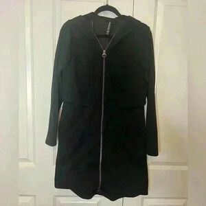 Athleta Long Hooded Zip Front Jacket Sweatshirt